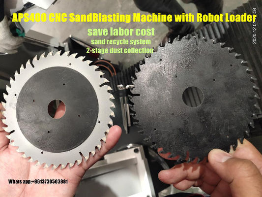 Macchina per sabbiatura CNC con robot